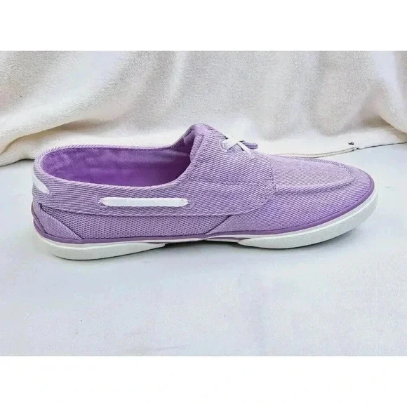 Sperry Top Sider Size 9W Women's Lavender Low Lace Fashion Boat Shoes STS55881 - Picture 2 of 13